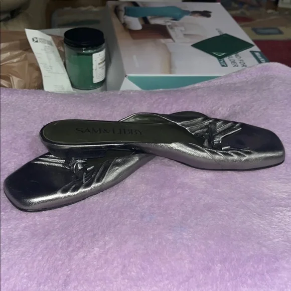 Sam & Libby Silver Mules - Picture 6 of 7